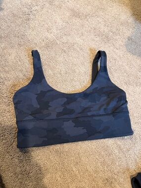 Lululemon Align Reversible Bra Black / Heritage 365 Camo Deep Coal size 10